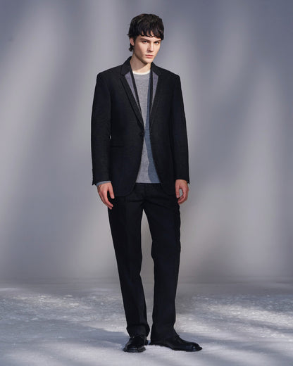 HARRISON WONG / Moleskin Straight Leg Suit Trousers