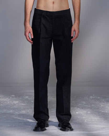 HARRISON WONG / Moleskin Straight Leg Suit Trousers
