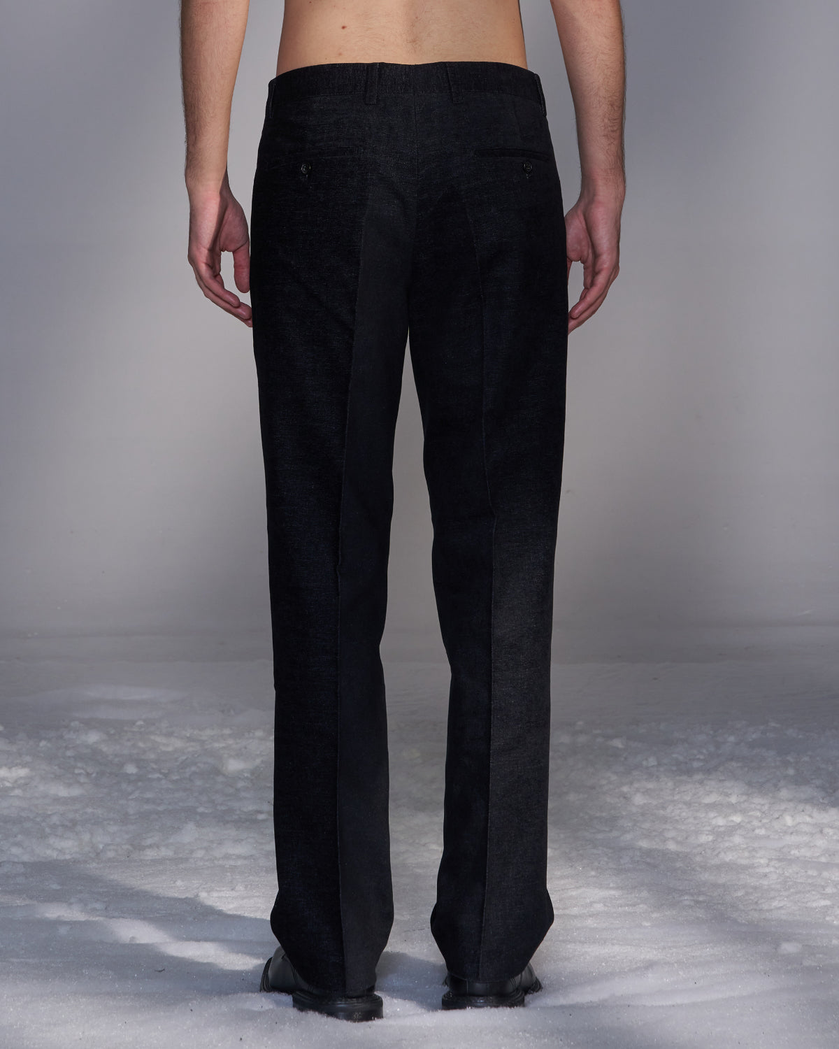 HARRISON WONG / Moleskin Straight Leg Suit Trousers