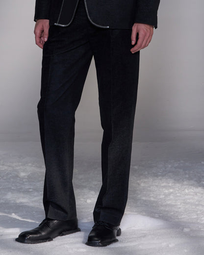 HARRISON WONG / Moleskin Straight Leg Suit Trousers