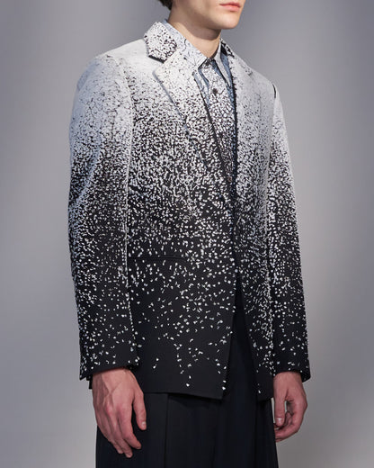 HARRISON WONG / Snowflake Embroidered Wool Blazer