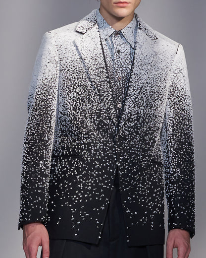 HARRISON WONG / Snowflake Embroidered Wool Blazer