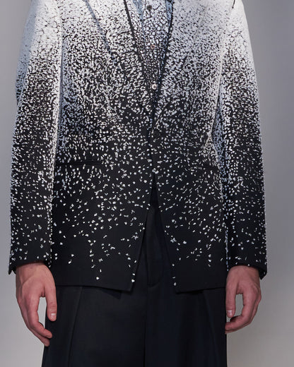 HARRISON WONG / Snowflake Embroidered Wool Blazer