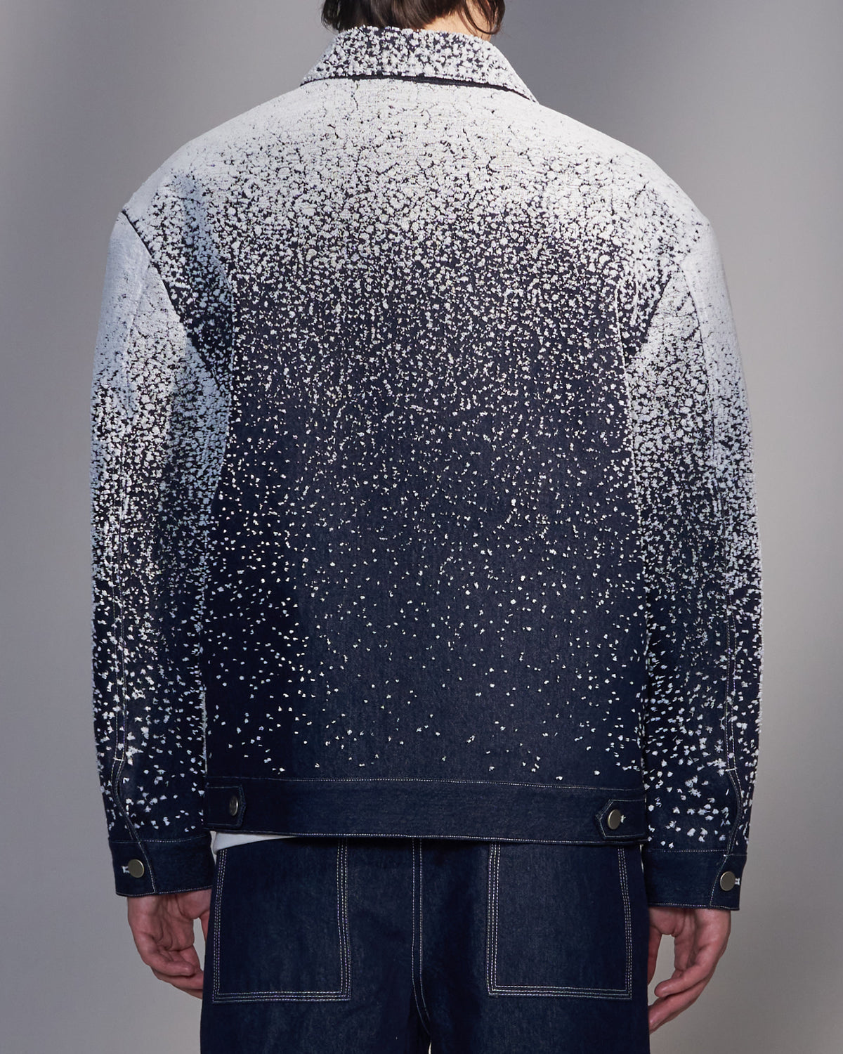 HARRISON WONG / Snowflake Embroidered Denim Jacket