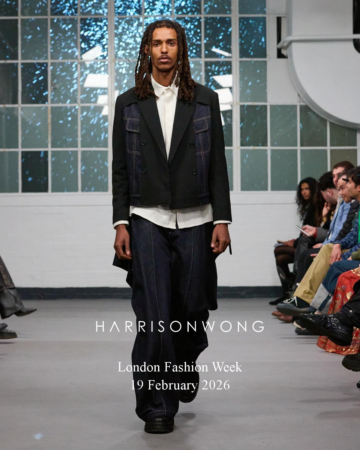 HARRISON WONG / Deconstructed Cropped Denim Blazer