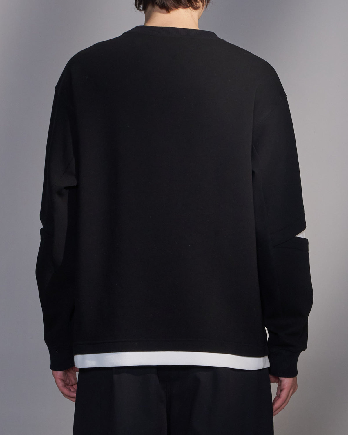 HARRISON WONG / Slit-Sleeve Sweatshirt - Black