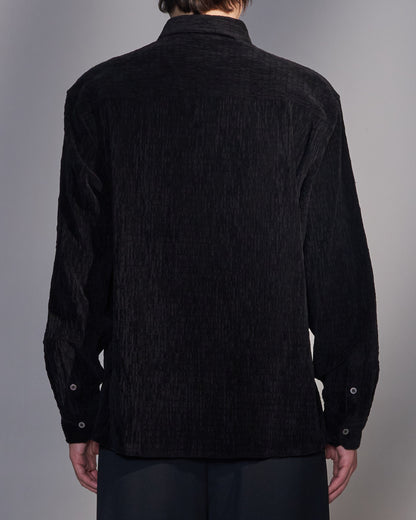 HARRISON WONG / Smocked Corduroy Shirt - Black