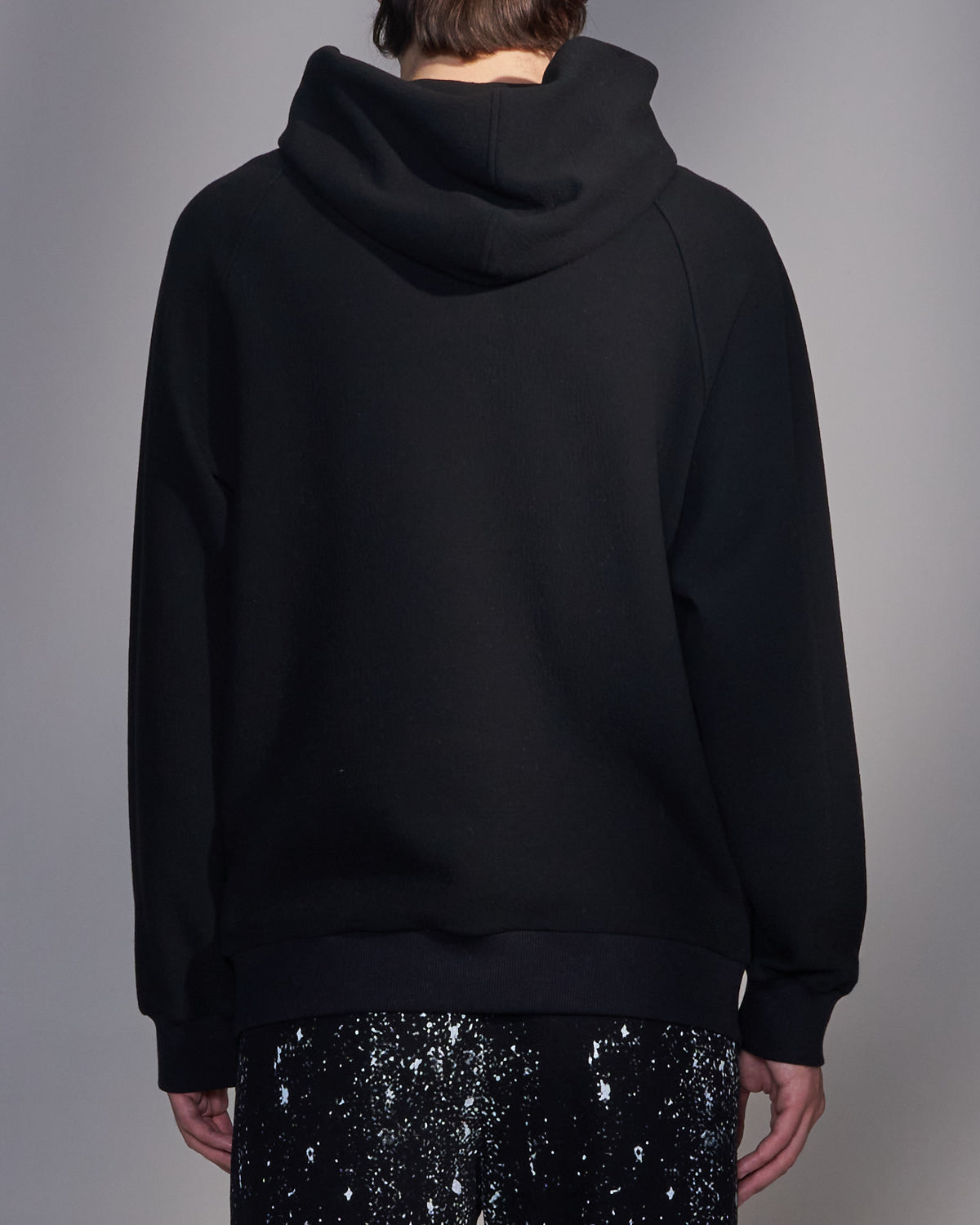 HARRISON WONG / Textured Knit Zip-Up Hoodie - Black