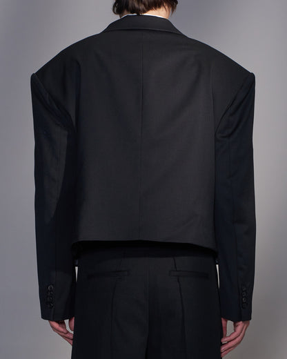 HARRISON WONG / Cropped Oversized Double Breasted Blazer
