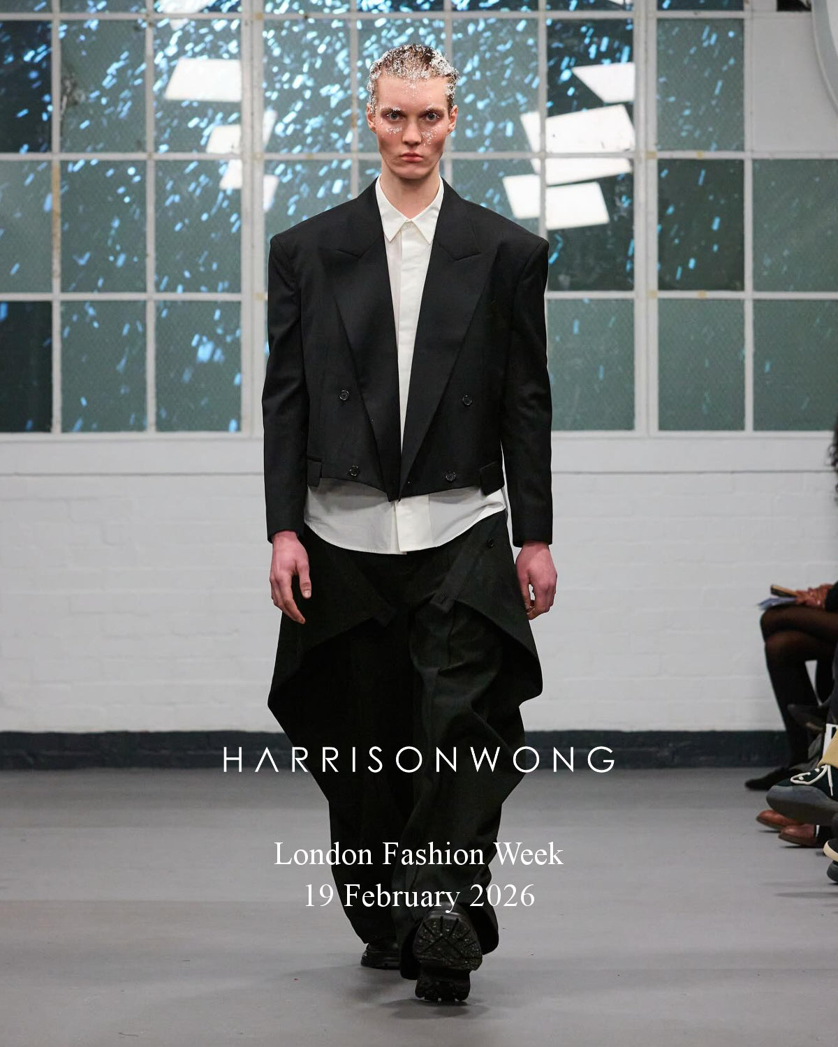 HARRISON WONG / Cropped Oversized Double Breasted Blazer