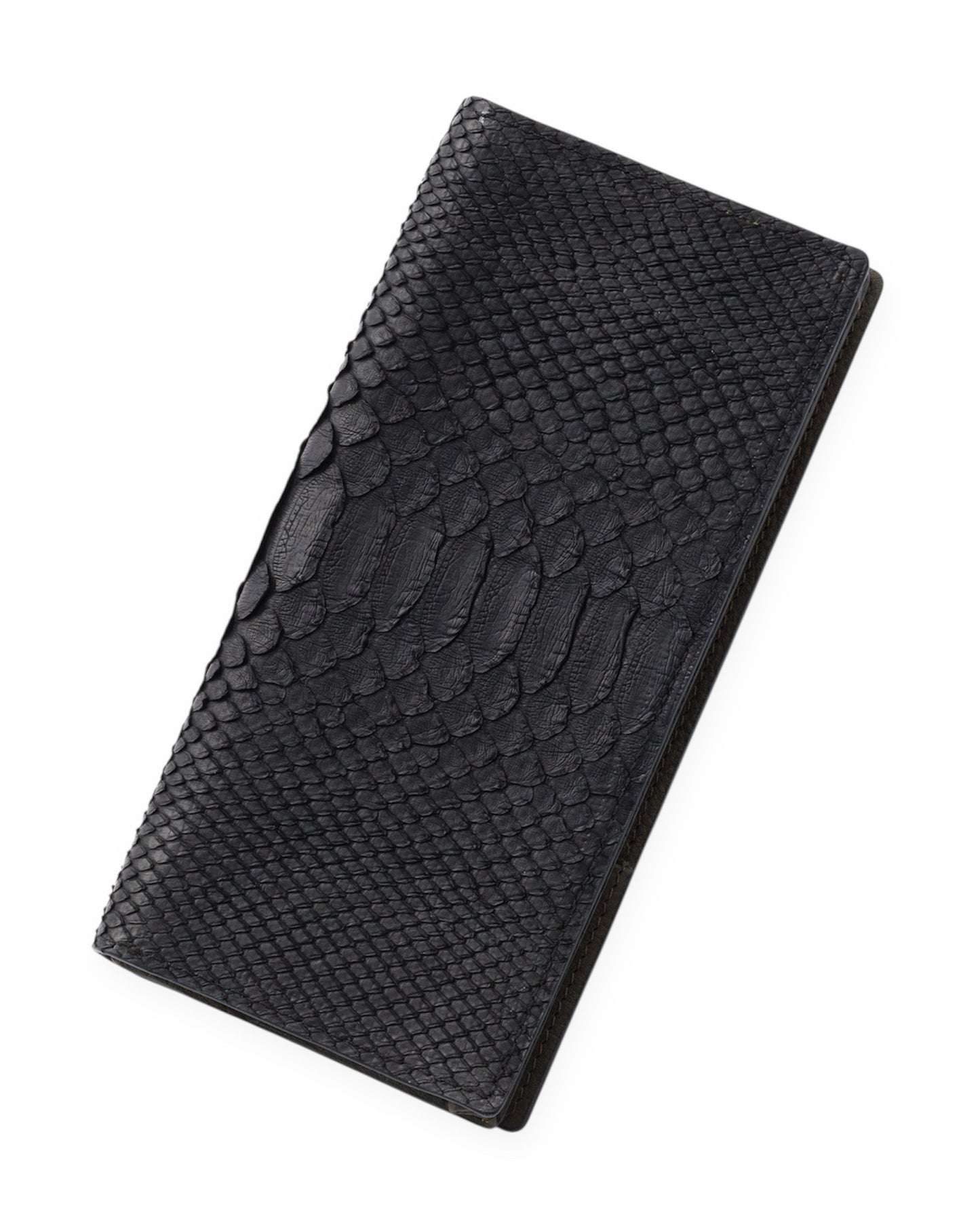 gène par YUKIO MISHIBA / Python Long Wallet - Black×Olive