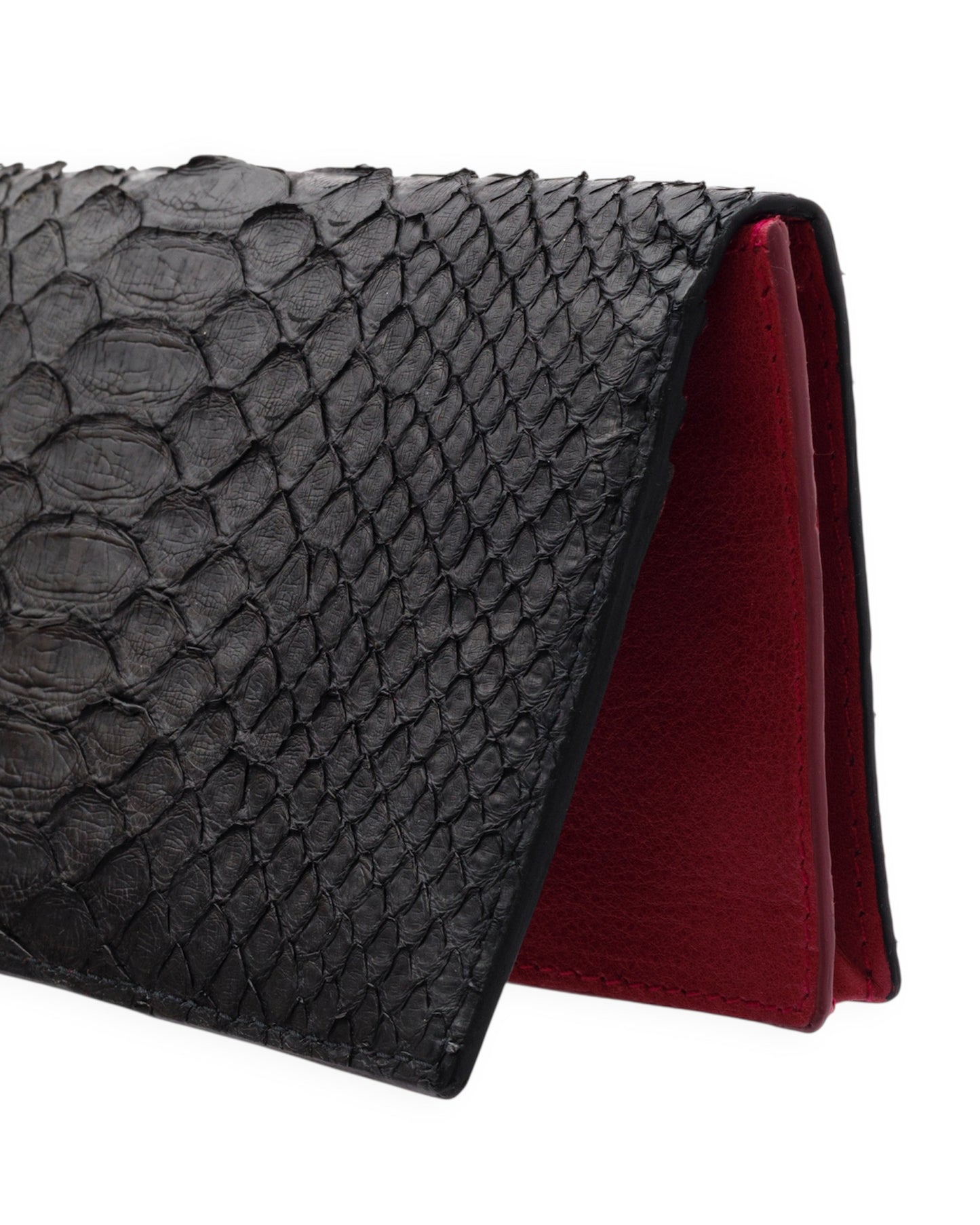 gène par YUKIO MISHIBA / Python Long Wallet - Black×Pink