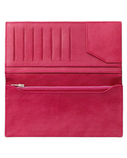 gène par YUKIO MISHIBA / Python Long Wallet - Black×Pink