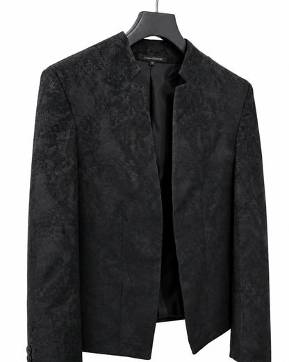 POTENZA / VEIL JACQUARD SHORT JACKET - BLACK