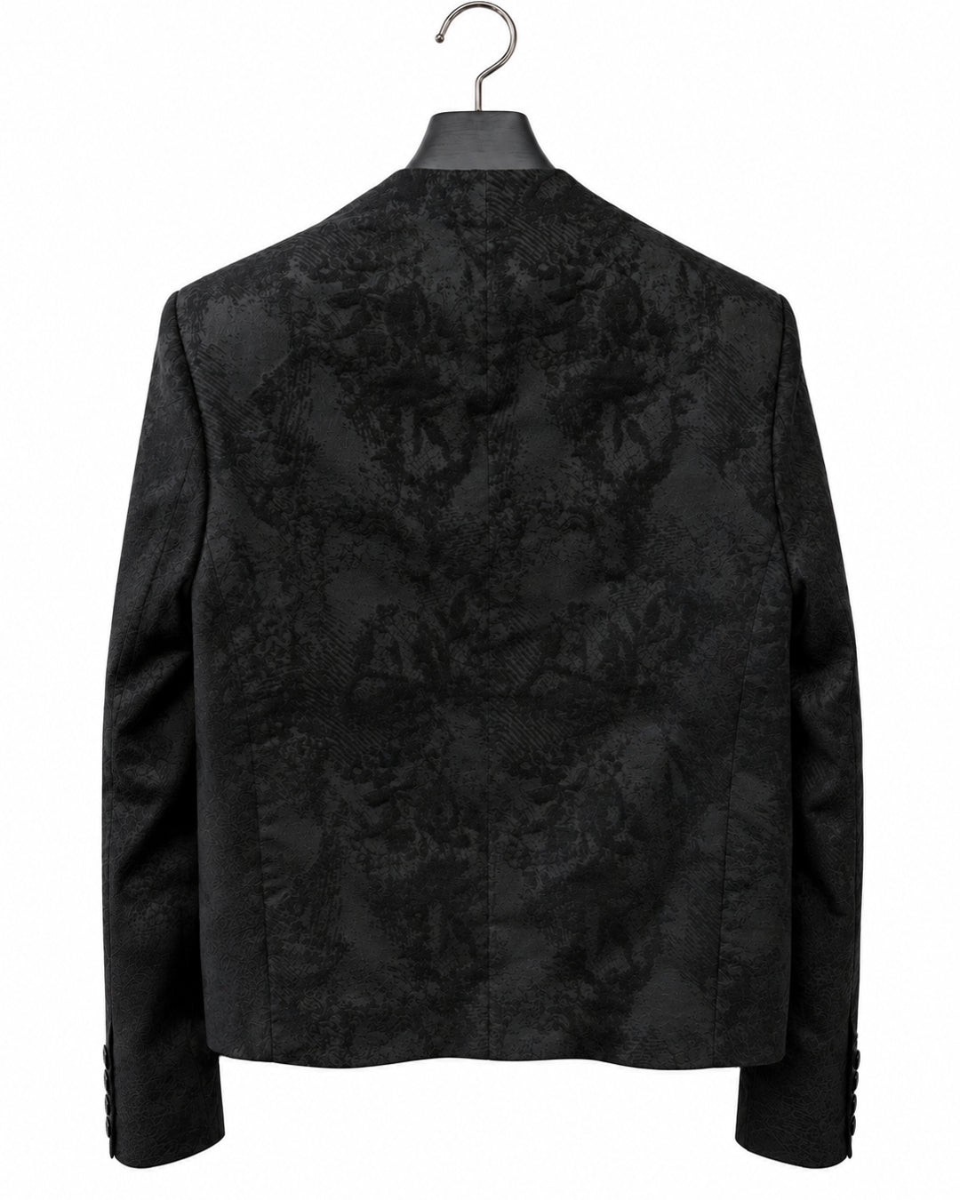 POTENZA / VEIL JACQUARD SHORT JACKET - BLACK