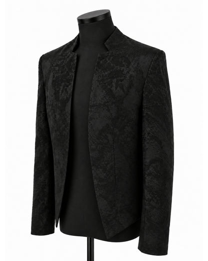 POTENZA / VEIL JACQUARD SHORT JACKET - BLACK