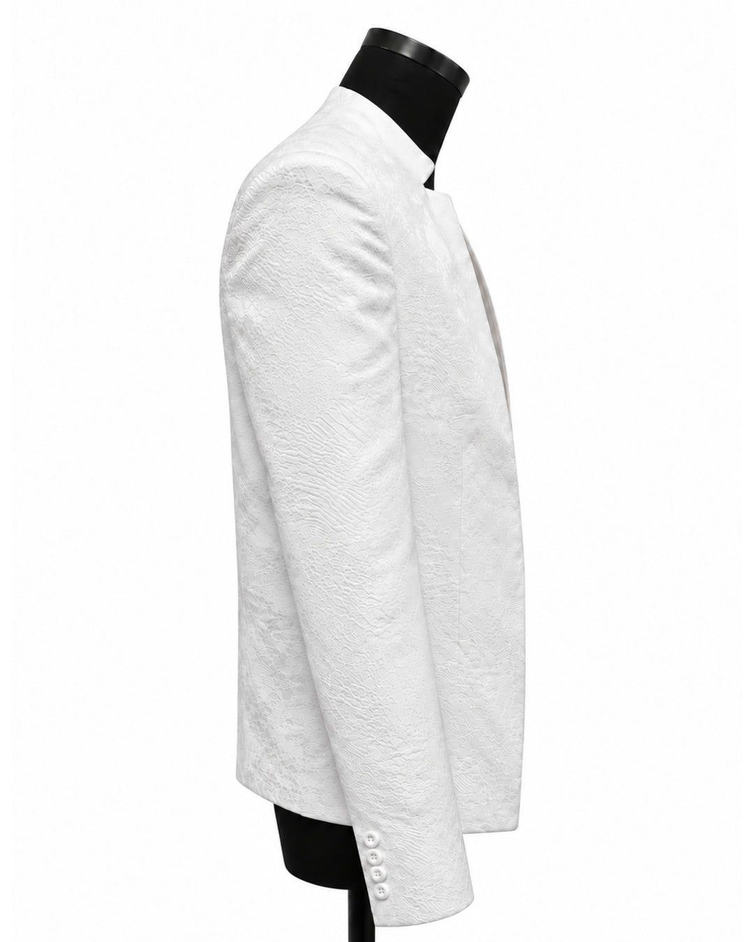 POTENZA | VEIL JACQUARD SHORT JACKET - WHITE – HARAJUKU VILLAGE