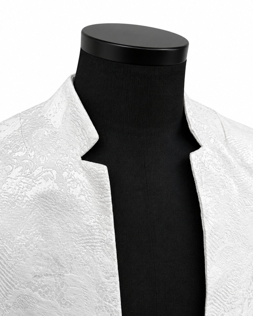 POTENZA / VEIL JACQUARD SHORT JACKET - WHITE