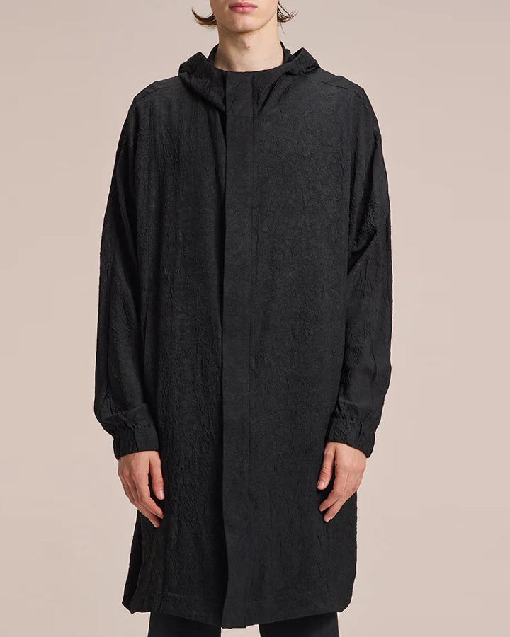 HARRISON WONG / Crepe Acetate Hood Coat
