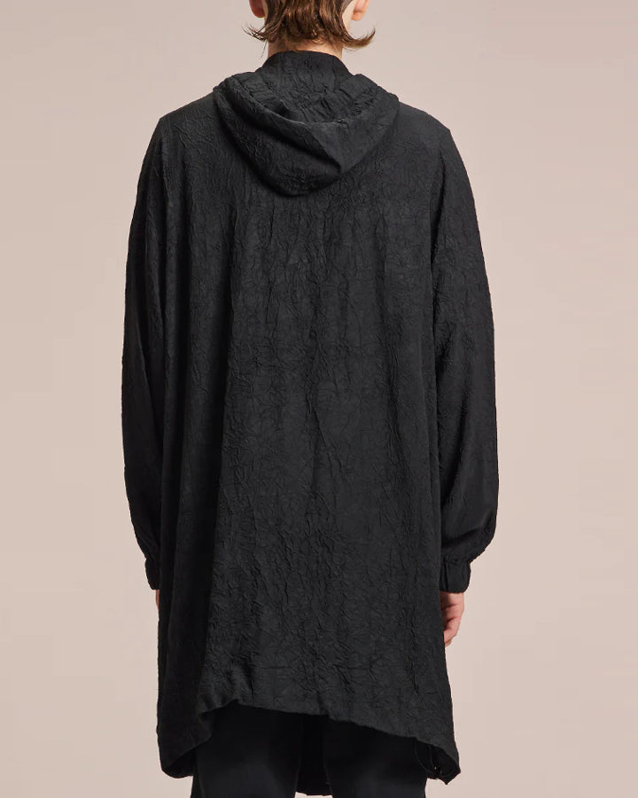 HARRISON WONG / Crepe Acetate Hood Coat