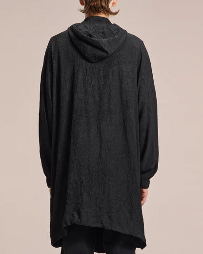 HARRISON WONG / Crepe Acetate Hood Coat