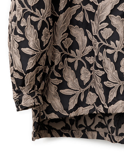 Bennu / 3D Flower Jacquard Hooded Shirts