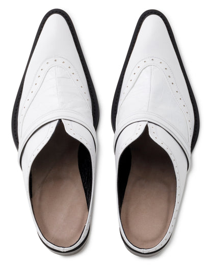 POTENZA / INSERT MULES - Metallic Croco -