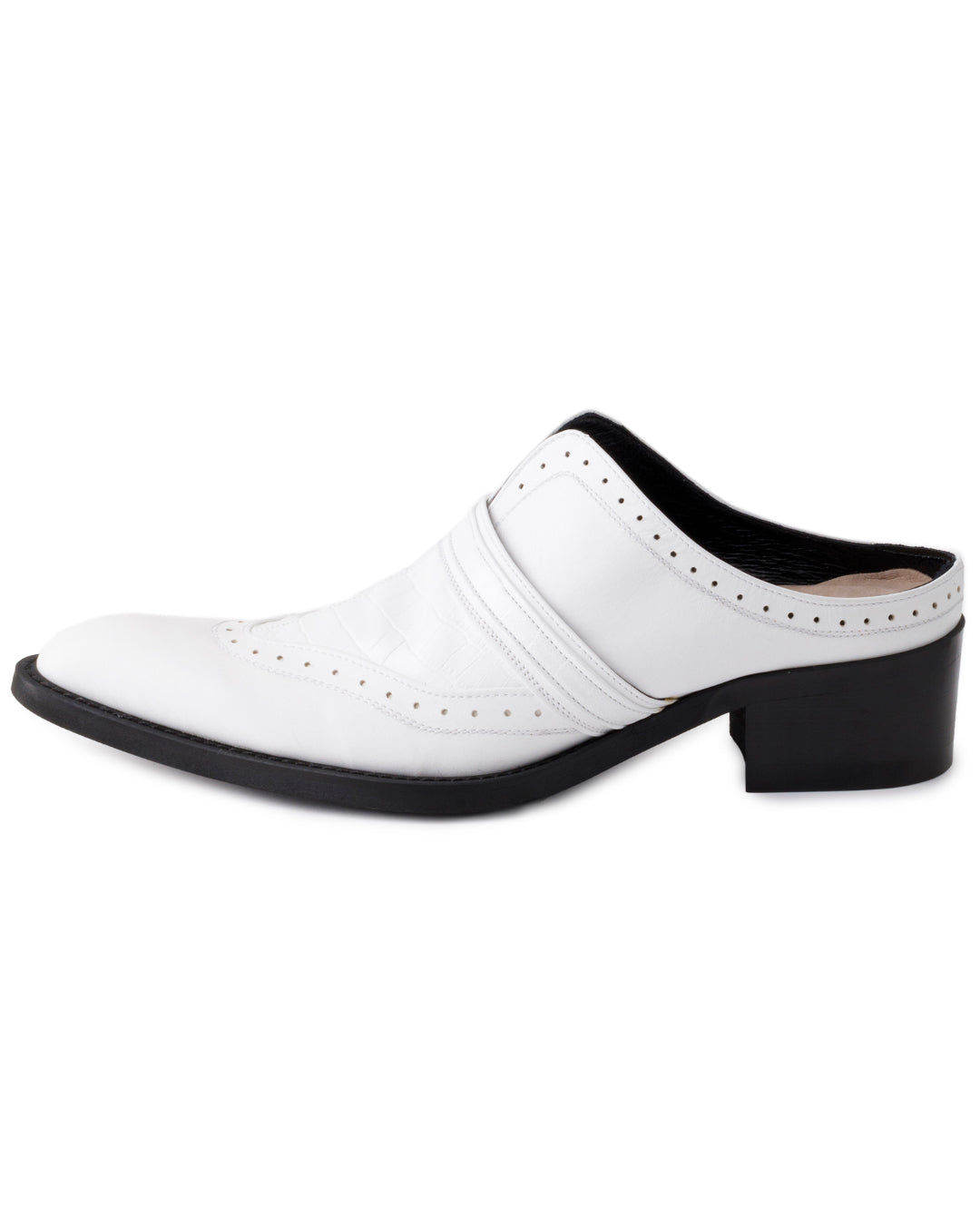 POTENZA / INSERT MULES - Metallic Croco -