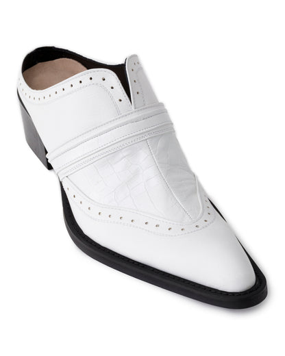 POTENZA / INSERT MULES - Metallic Croco -