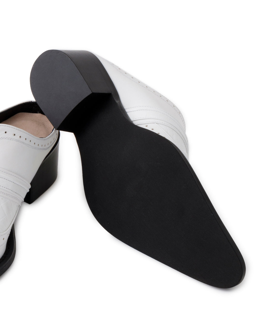 POTENZA / INSERT MULES - Metallic Croco -