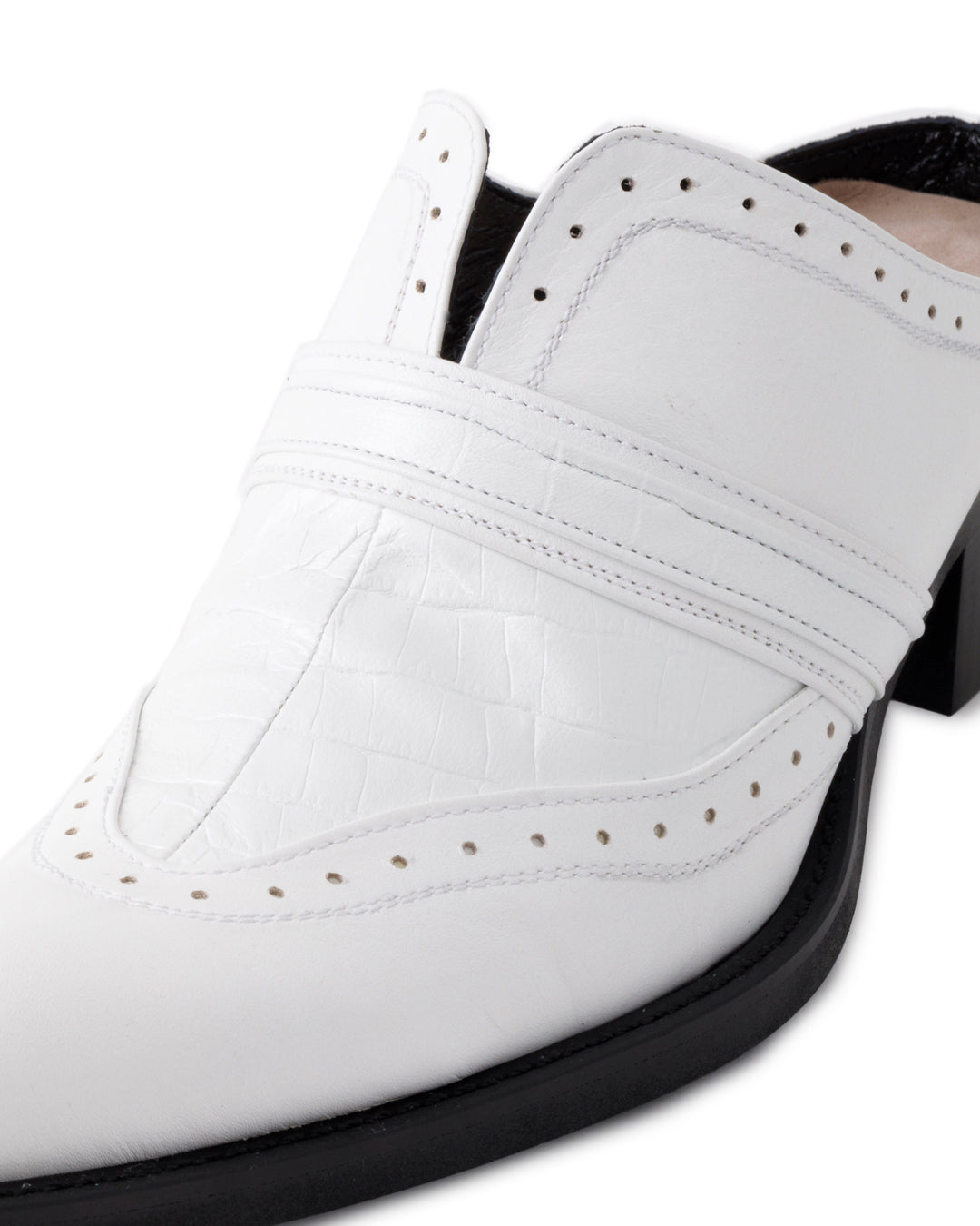 POTENZA / INSERT MULES - Metallic Croco -