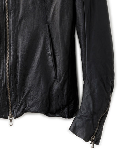 gène par YUKIO MISHIBA / Cow Leather Blouson - Oil Processed
