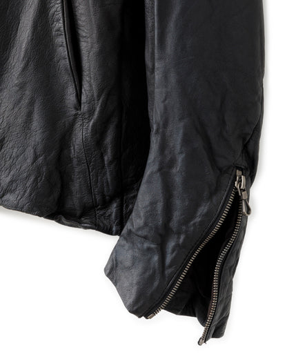 gène par YUKIO MISHIBA / Cow Leather Blouson - Oil Processed