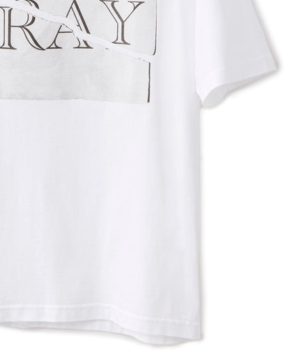 Bennu / Printed Loose Fit Tee - PRAY - WHITE