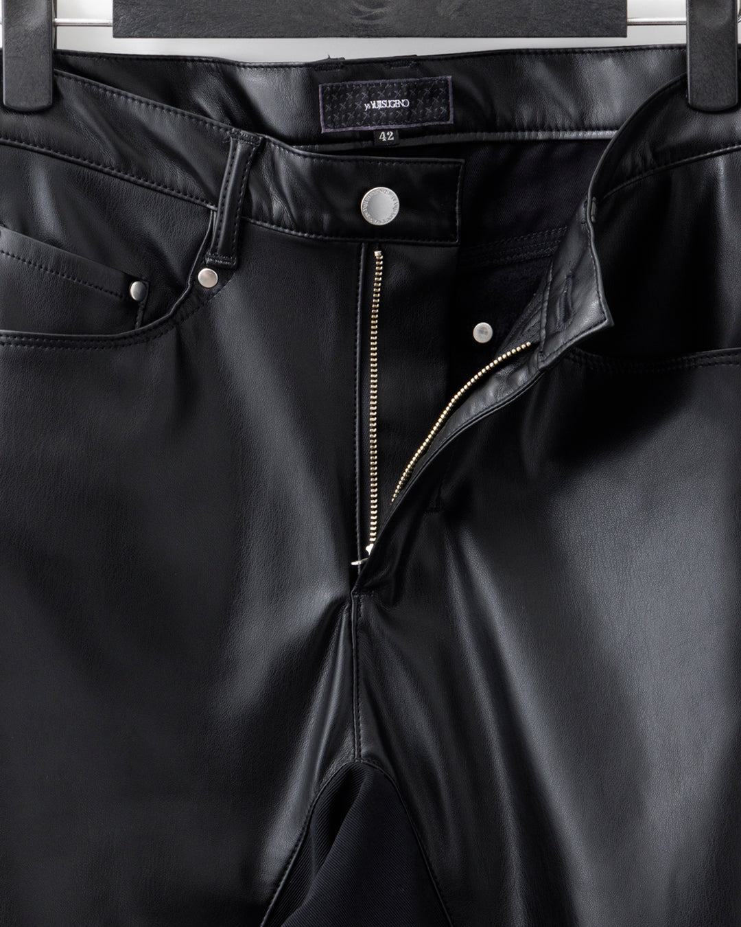 ys Yuji SUGENO | Synthetic Leather Sarrouel Skinny Pants
