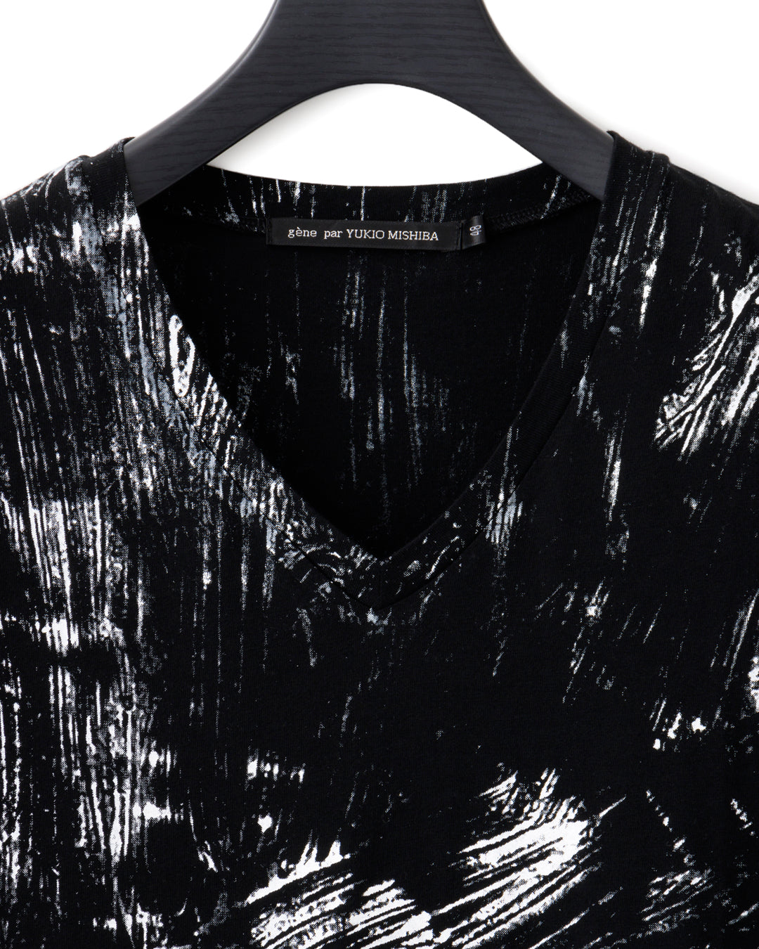 gène par YUKIO MISHIBA / Back to Zero Vneck Tee - Black