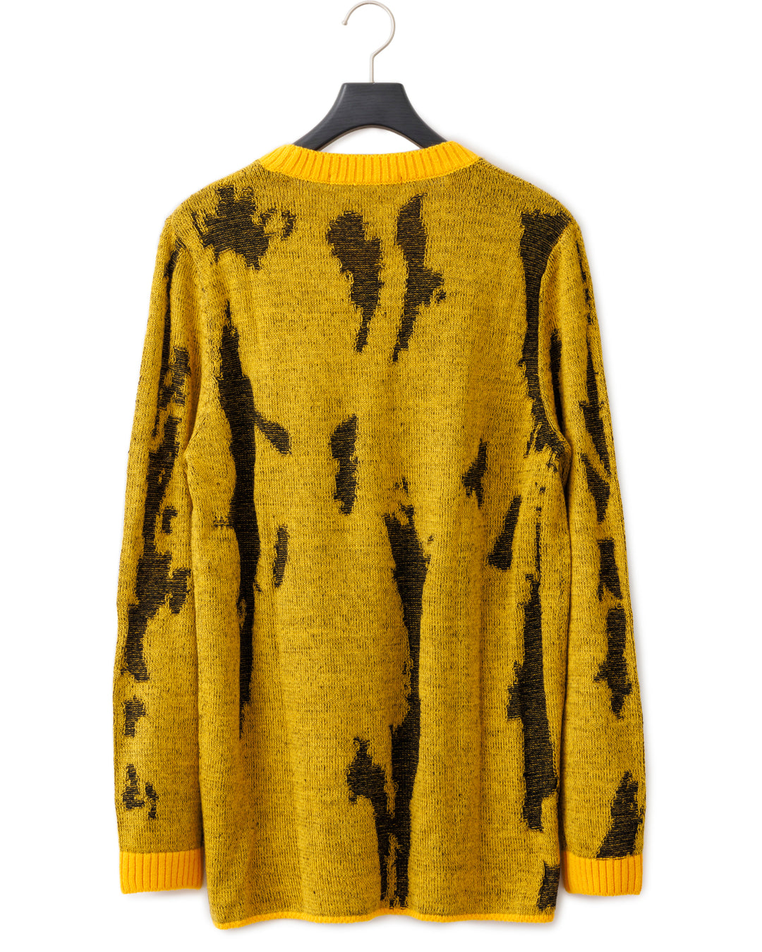 gène par YUKIO MISHIBA / Flake Single Jacquard Knit - Yellow×Black