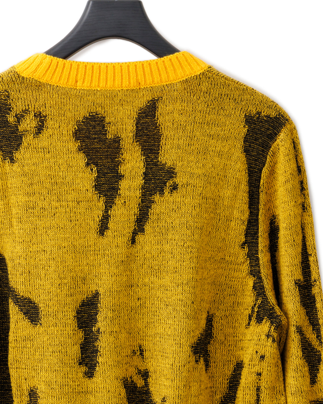gène par YUKIO MISHIBA / Flake Single Jacquard Knit - Yellow×Black