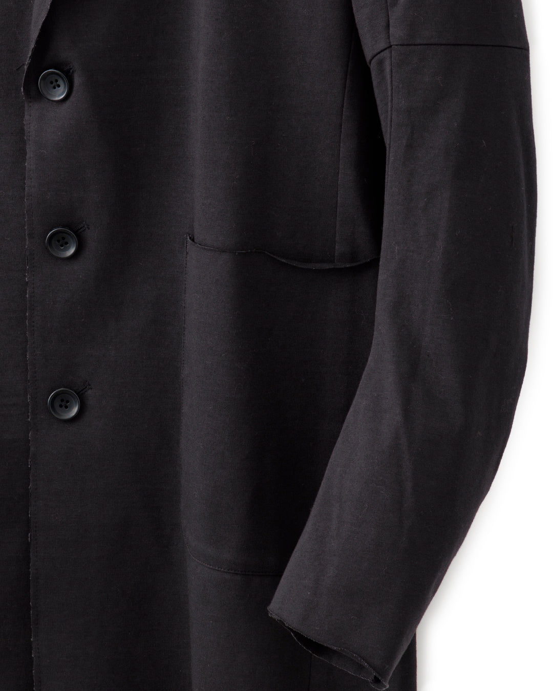 gène par YUKIO MISHIBA / Pleating Jersey Long Jacket