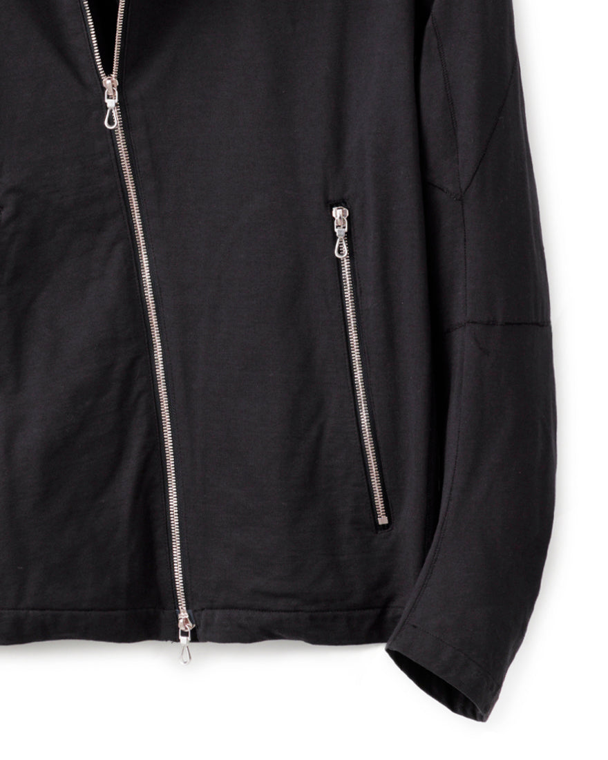 gène par YUKIO MISHIBA / Pleating Jersey Blouson - Charcoal