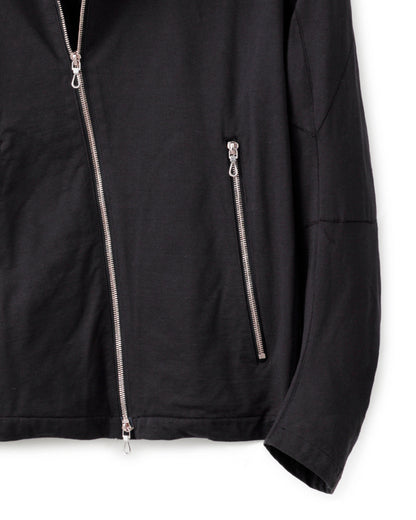 gène par YUKIO MISHIBA / Pleating Jersey Blouson - Charcoal