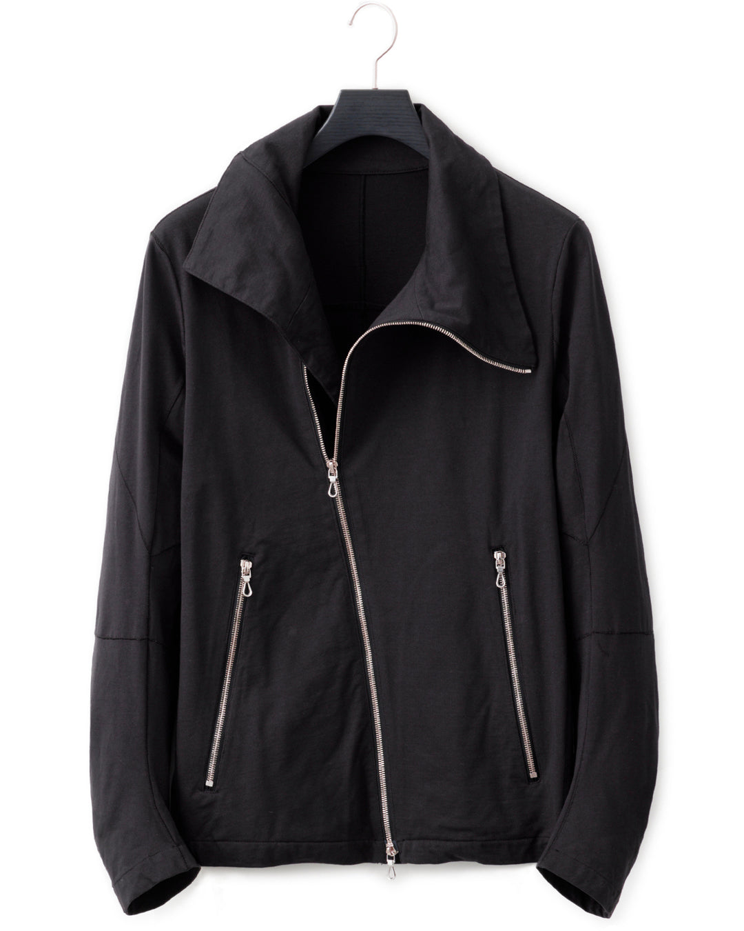 gène par YUKIO MISHIBA / Pleating Jersey Blouson - Charcoal