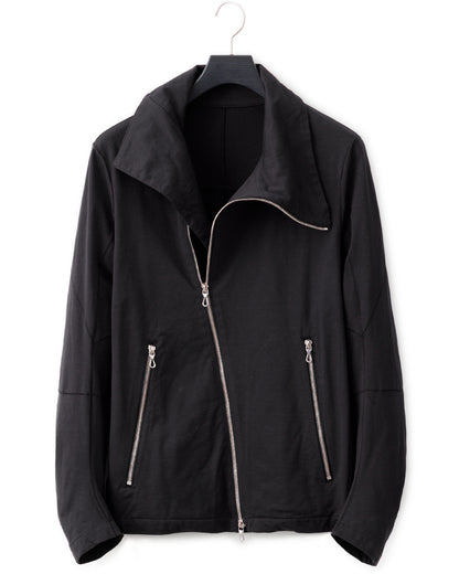 gène par YUKIO MISHIBA / Pleating Jersey Blouson - Charcoal