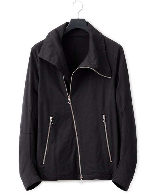 gène par YUKIO MISHIBA / Pleating Jersey Blouson - Charcoal