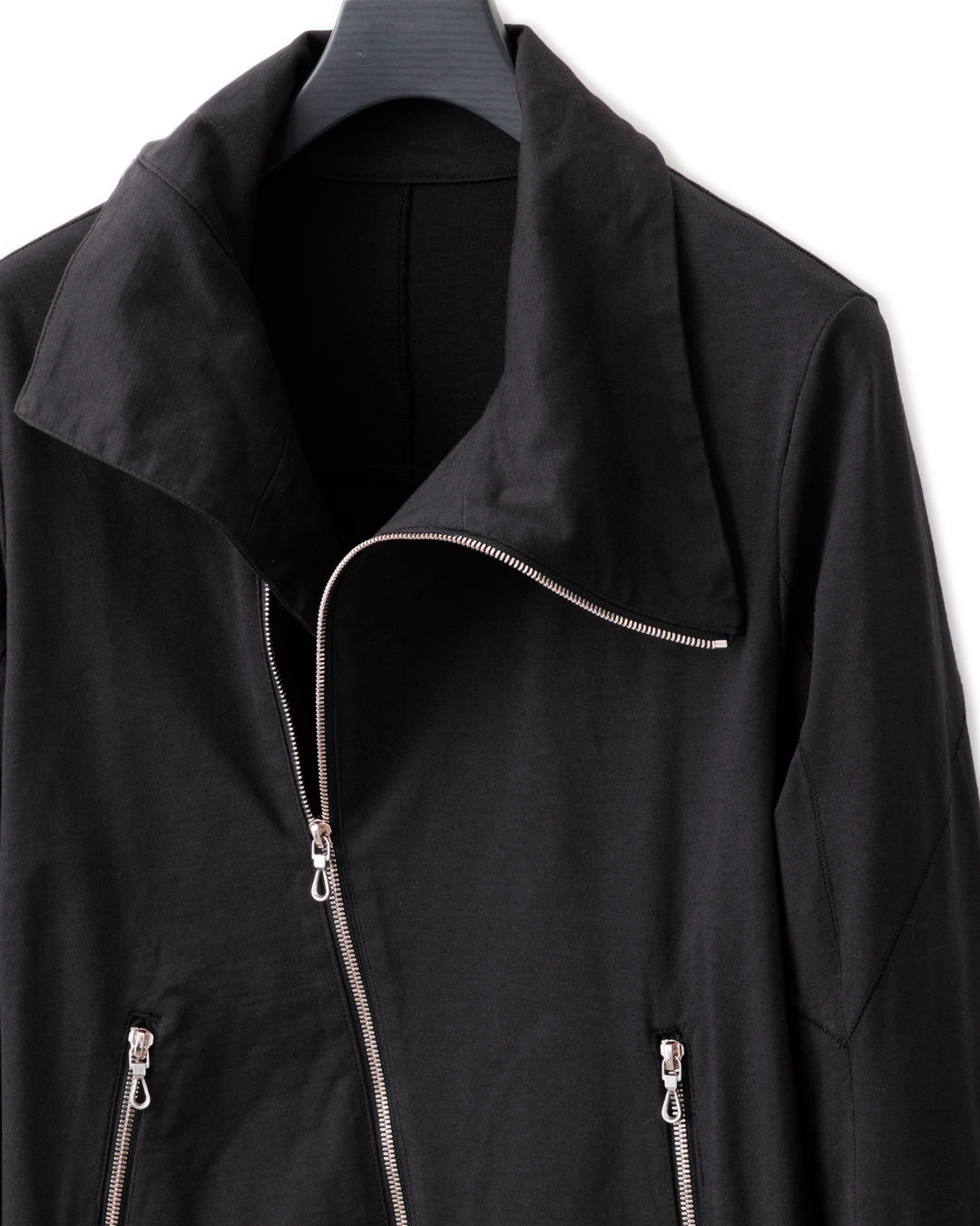 gène par YUKIO MISHIBA / Pleating Jersey Blouson - Charcoal