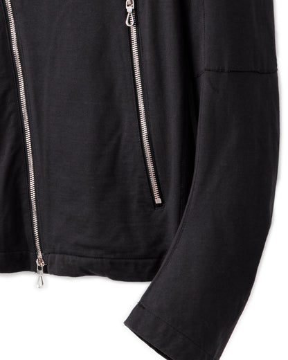 gène par YUKIO MISHIBA / Pleating Jersey Blouson - Charcoal