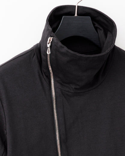 gène par YUKIO MISHIBA / Pleating Jersey Blouson - Charcoal