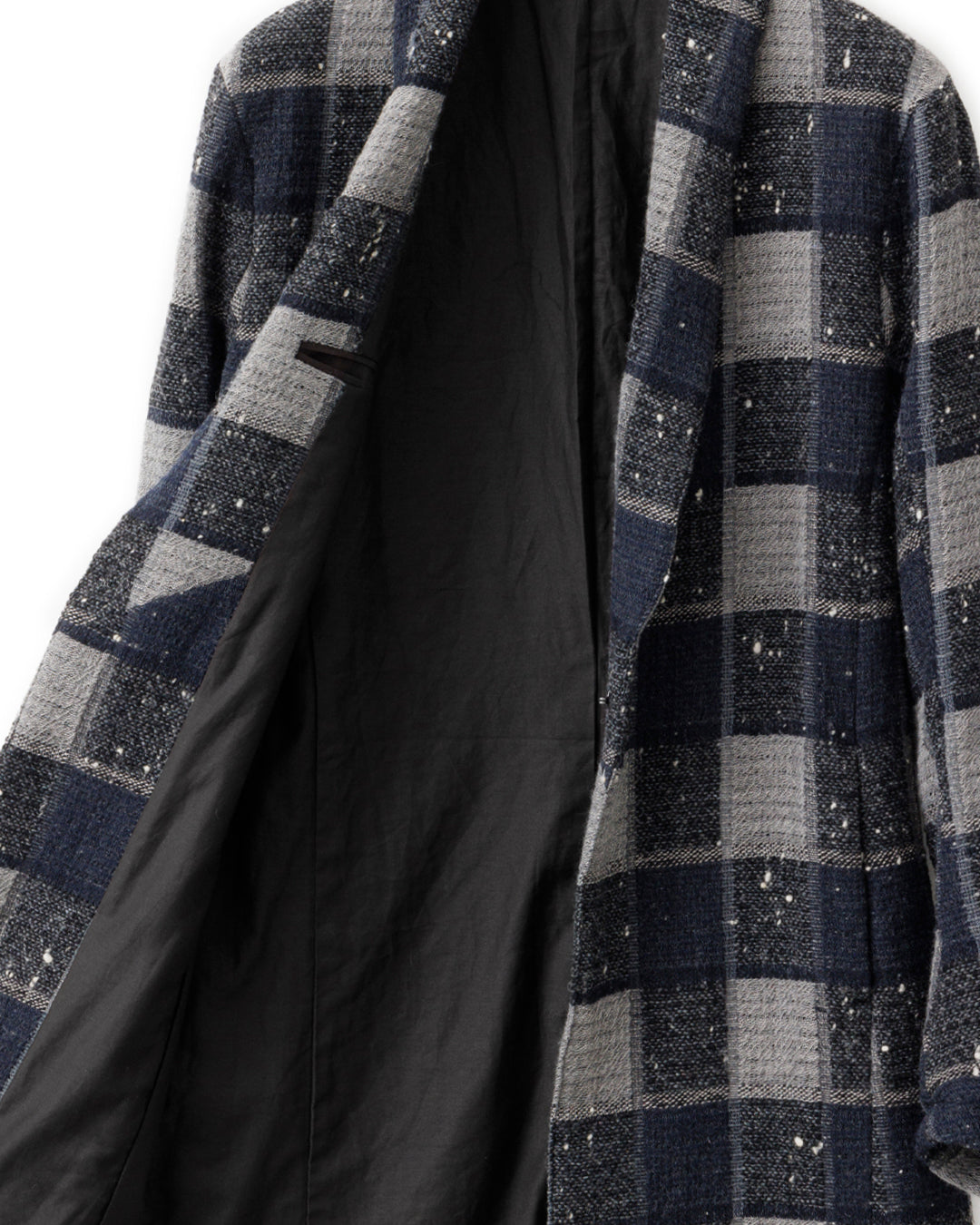 gène par YUKIO MISHIBA / Block Check Tweed Hook Coat