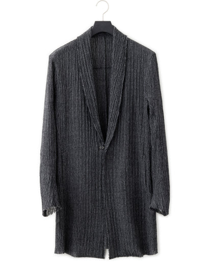 gène par YUKIO MISHIBA / Wool Gauze Hook Jacket