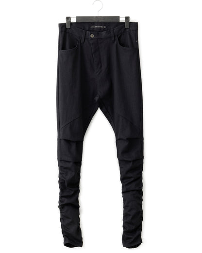 gène par YUKIO MISHIBA / Stretch Cotton Sarrouel Tuck Skinny Pants
